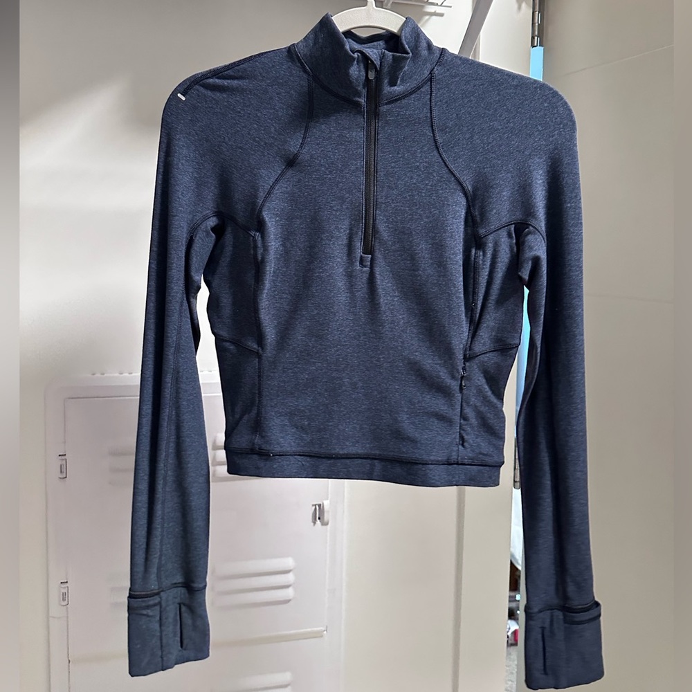 Lululemon Its Rulu Cropped Half Zip